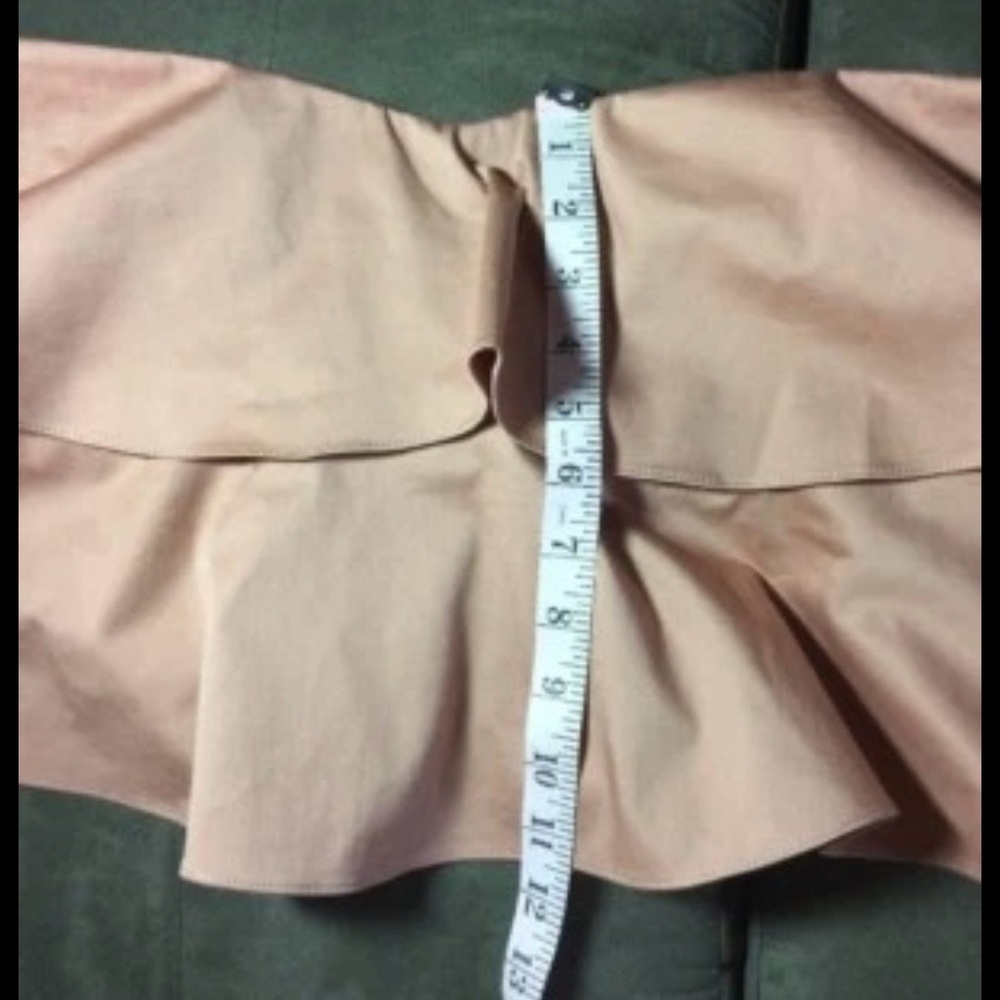 DESIGNER CROP PARTY SHIRT Rebecca Taylor Off Shoulder NWT $250 Bra Top Ruffle 12 - Picture 7 of 12